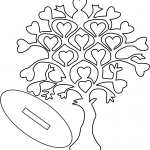 Árbol con ramas de corazón - Vector SVG DXF para CNC Router y Laser CO2 - Descargable gratis | Stanser
