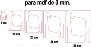 Atriles de mdf en 3mm