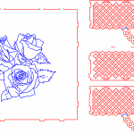 Caja con flor - Vector SVG DXF para CNC Router y Laser CO2 - Descargable gratis | Stanser