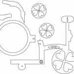 Florero bicicleta - Vector SVG DXF para CNC Router y Laser CO2 - Descargable gratis | Stanser