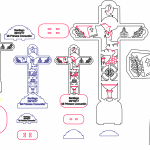 Cruz con niño - Vector SVG DXF para CNC Router y Laser CO2 - Descargable gratis | Stanser
