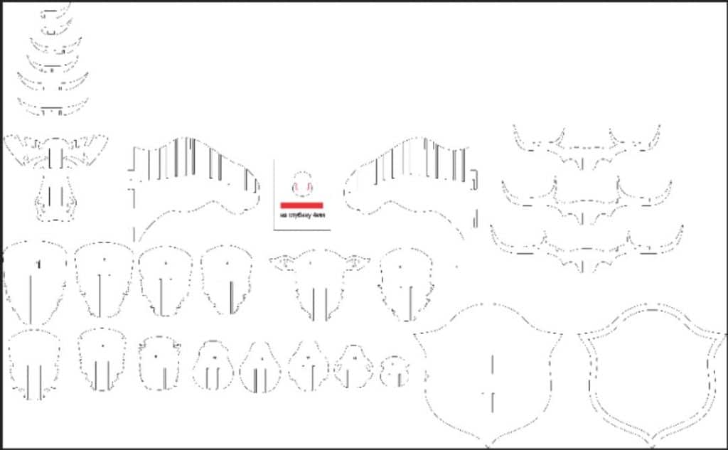 Cabeza de alce 3D — vector para corte CNC