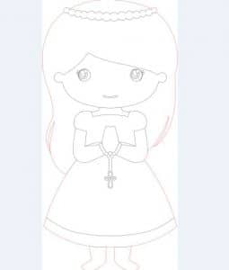 Primera comunión niña