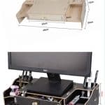 Organizador para computadora - Vector descarganle para corte CNC y grabado laser gratis | Stanser