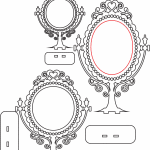 Espejos - Vector descarganle para corte CNC y grabado laser gratis | Stanser