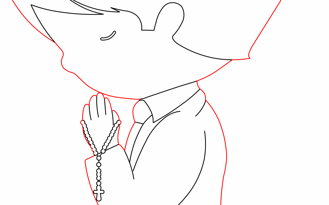 Niño con rosario
