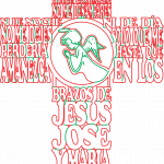 Cruz "Ángel de mi guarda" 2 - Vector SVG DXF para CNC Router y Laser CO2 - Descargable gratis | Stanser
