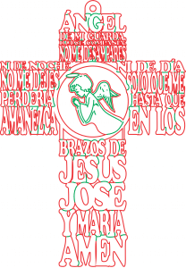 Cruz «Ángel de mi guarda» 2