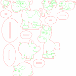 Animales de granja - Vector descarganle para corte CNC y grabado laser gratis | Stanser