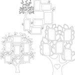 Árboles portarretratos - Vector descarganle para corte CNC y grabado laser gratis | Stanser