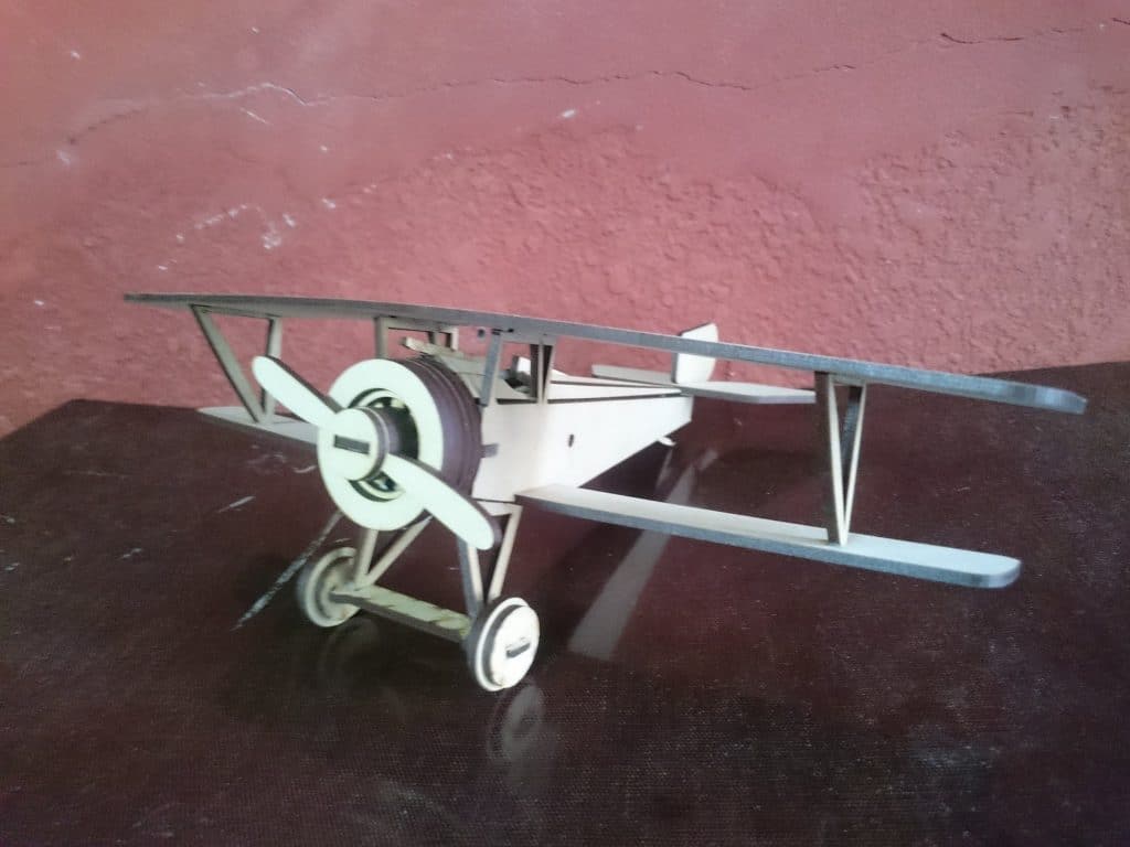Avión Nieuport — vector para corte CNC