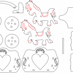 Caballito - Vector descarganle para corte CNC y grabado laser gratis | Stanser