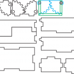 Caja con engranes - Vector SVG DXF para CNC Router y Laser CO2 - Descargable gratis | Stanser