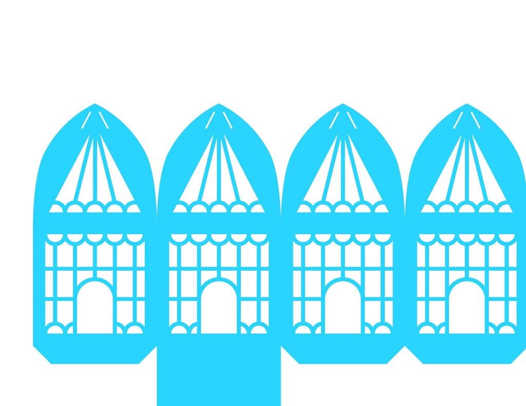 Cajita linterna — vector para corte CNC