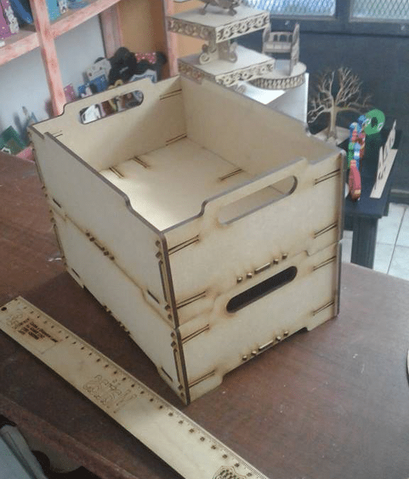 Caja con trabas