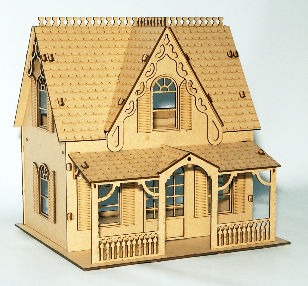 Casa modular para muñecas — vector para corte CNC