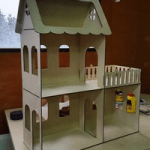 Casa para muñecas de tres cuartos - Vector descarganle para corte CNC y grabado laser gratis | Stanser