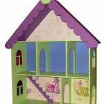 Casa para muñecas color verde - Vector descarganle para corte CNC y grabado laser gratis | Stanser