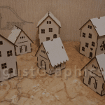 Casas de navidad (con luz) - Vector SVG DXF para CNC Router y Laser CO2 - Descargable gratis | Stanser