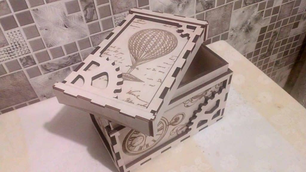 Cofre (globo aerostático) — vector para corte CNC