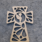 Cruz con angelito - Vector SVG DXF para CNC Router y Laser CO2 - Descargable gratis | Stanser