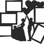 Cuadro multifoto de boda - Vector descarganle para corte CNC y grabado laser gratis | Stanser