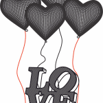 Globos love - Vector descarganle para corte CNC y grabado laser gratis | Stanser