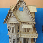 Mansión para muñecas en MDF - Vector descarganle para corte CNC y grabado laser gratis | Stanser