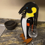 Pingüino portabotellas - Vector SVG DXF para CNC Router y Laser CO2 - Descargable gratis | Stanser