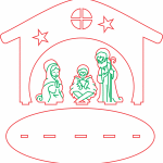 Nacimiento de Jesús - Vector SVG DXF para CNC Router y Laser CO2 - Descargable gratis | Stanser