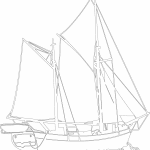 Embarcación de vela - Vector descarganle para corte CNC y grabado laser gratis | Stanser