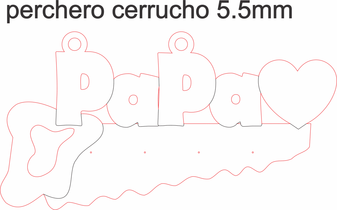 Perchero serrucho