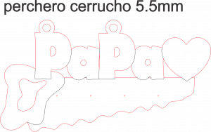 Perchero serrucho