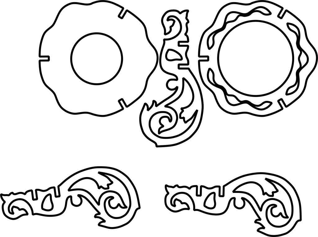 Portavelas — vector para corte CNC