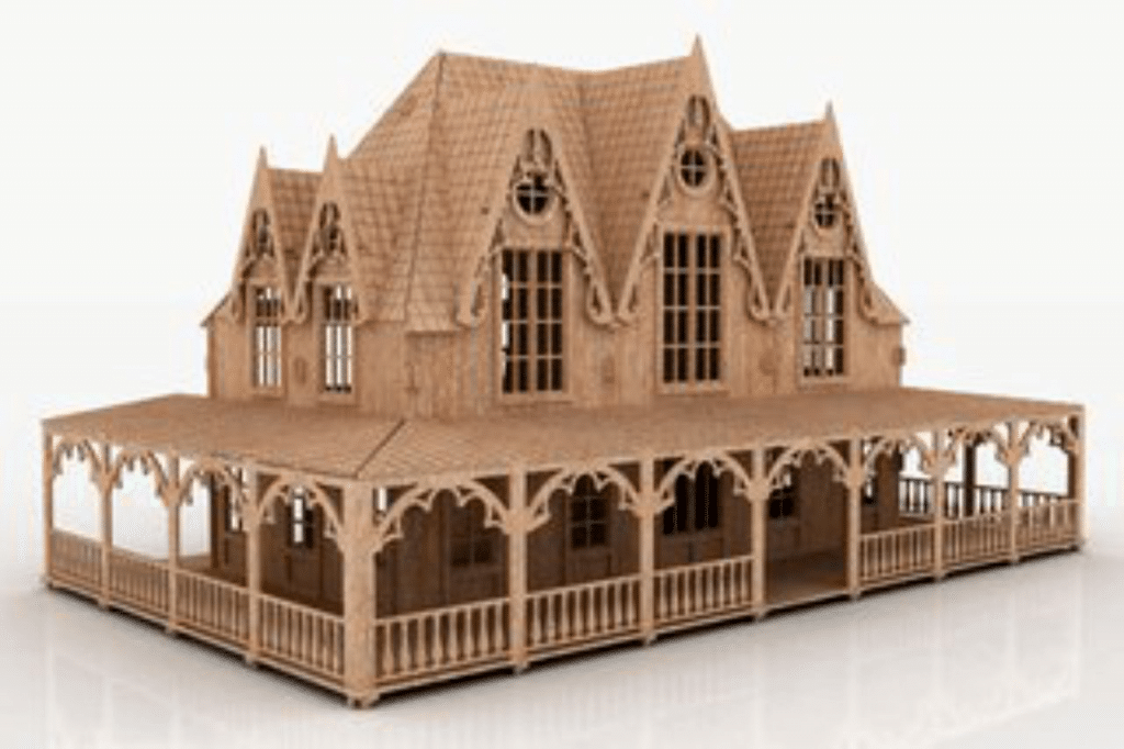 Villa — vector para corte CNC