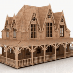 Villa - Vector descarganle para corte CNC y grabado laser gratis | Stanser