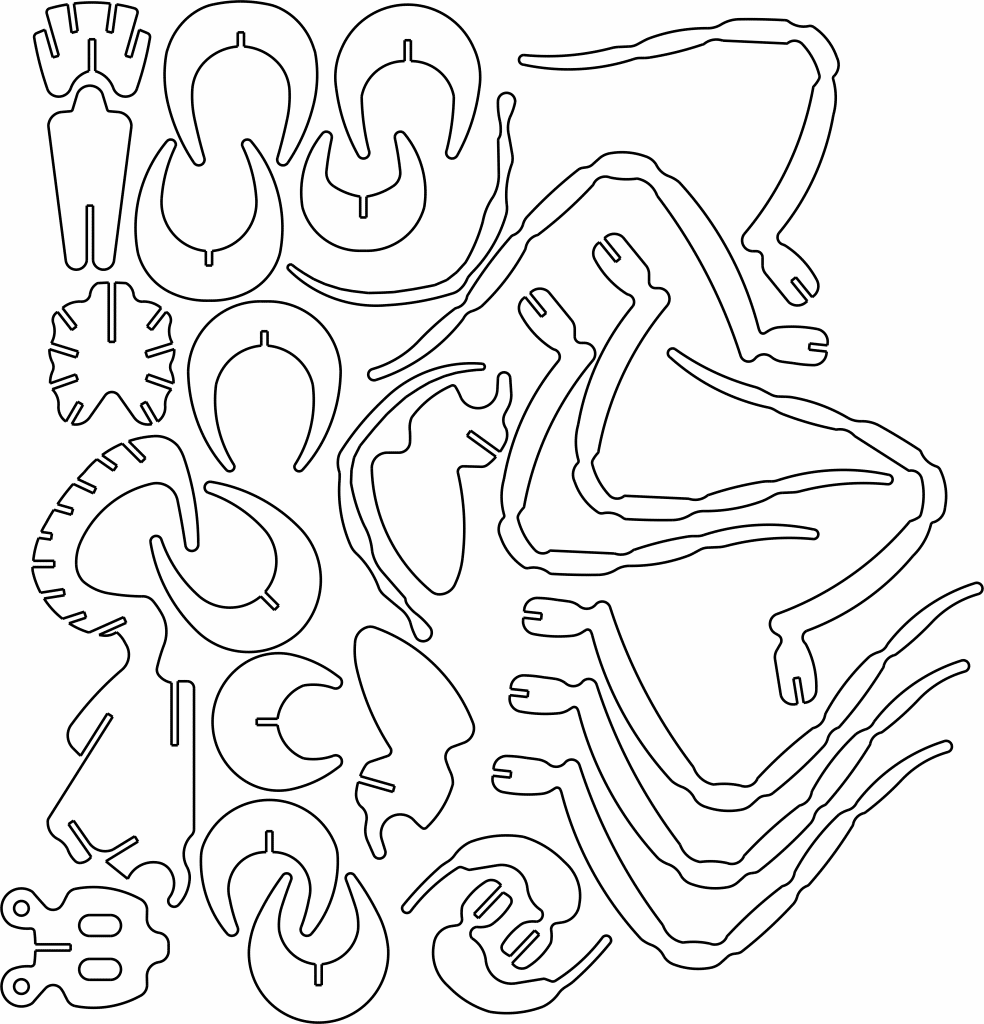 Arácnido — vector para corte CNC