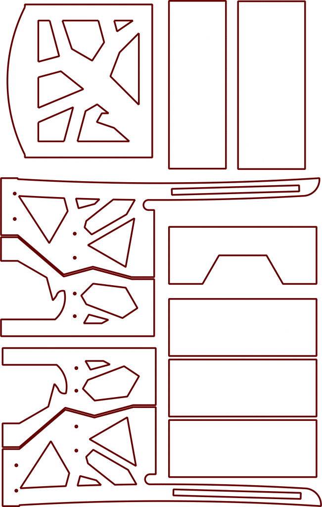 Silla — vector para corte CNC