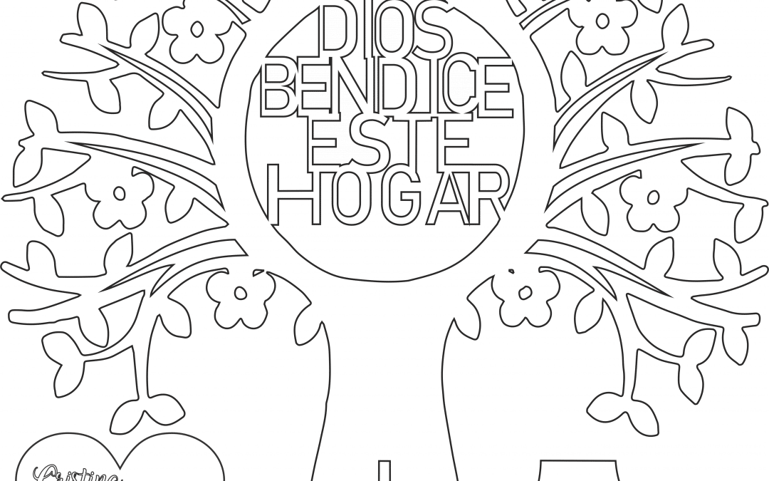 Árbol «Dios bendice este hogar»