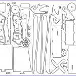Helicóptero Apache (Complemento) - Vector descarganle para corte CNC y grabado laser gratis | Stanser