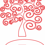 Árbol de espirales con base - Vector descarganle para corte CNC y grabado laser gratis | Stanser