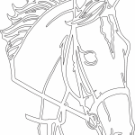 Cabeza de corcel - Vector descarganle para corte CNC y grabado laser gratis | Stanser