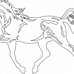 Caballo galopando - Vector descarganle para corte CNC y grabado laser gratis | Stanser