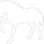 Caballo en silueta - Vector descarganle para corte CNC y grabado laser gratis | Stanser