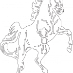 Caballo en dos patas - Vector descarganle para corte CNC y grabado laser gratis | Stanser