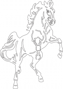 Caballo en dos patas