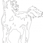 Caballo de cuerpo completo - Vector descarganle para corte CNC y grabado laser gratis | Stanser