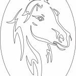 Caballo ovalado - Vector descarganle para corte CNC y grabado laser gratis | Stanser