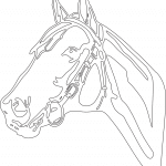 Caballo de perfil - Vector descarganle para corte CNC y grabado laser gratis | Stanser