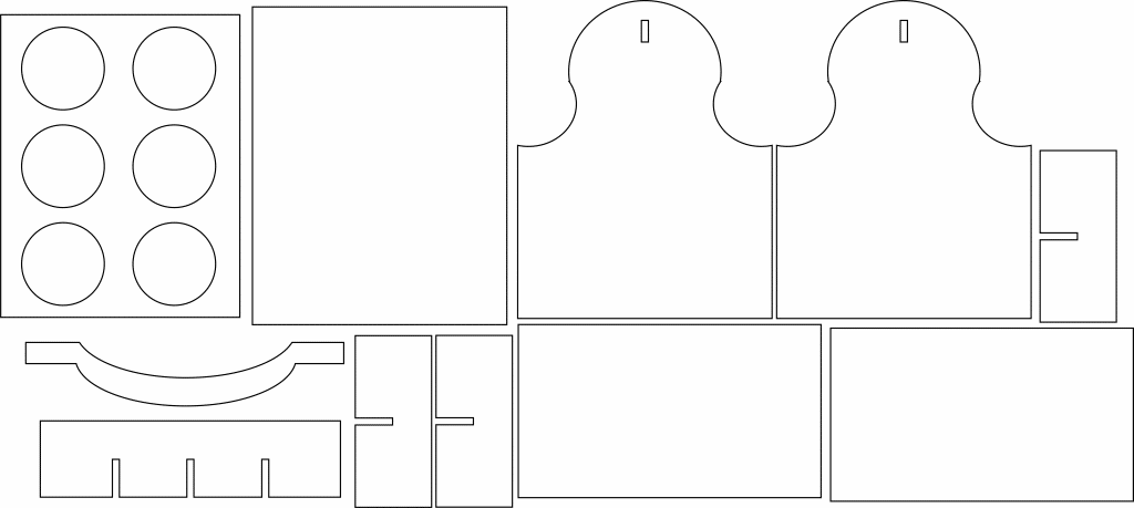 Caja para cervezas — vector para corte CNC